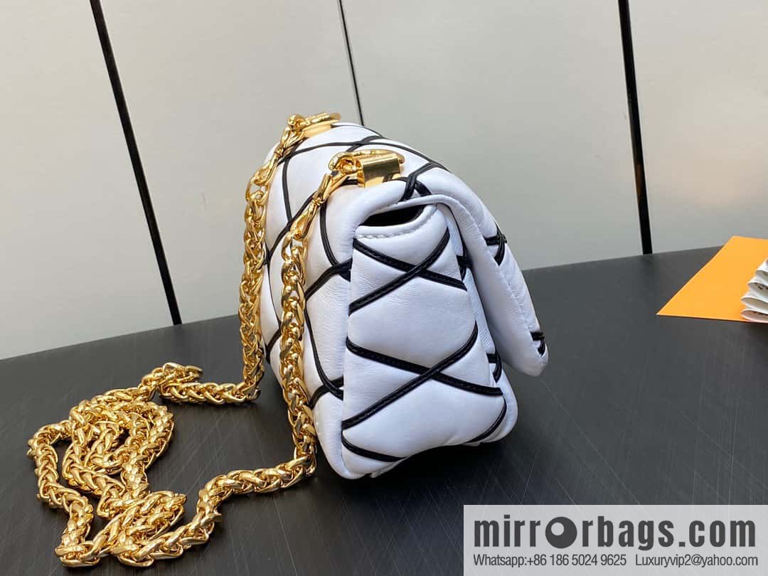 [Boutique‑grade] M82752 white M23526 M23762 full leather chain bag series PICO GO-14 handbag