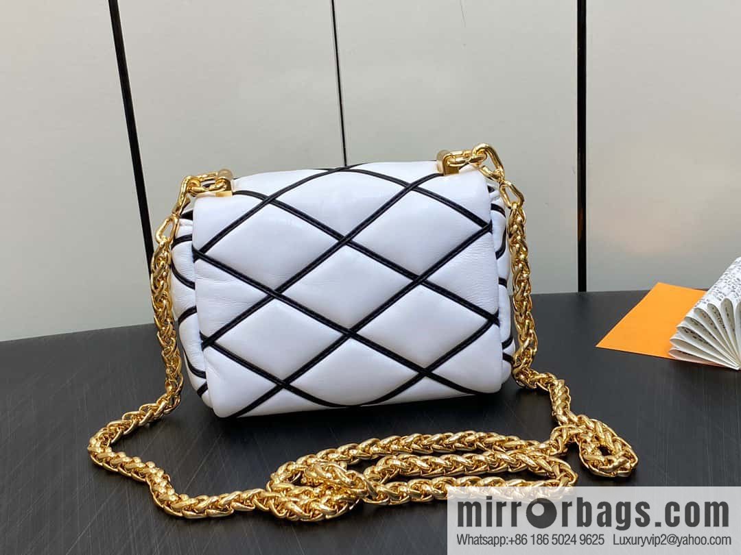 [Boutique‑grade] M82752 white M23526 M23762 full leather chain bag series PICO GO-14 handbag