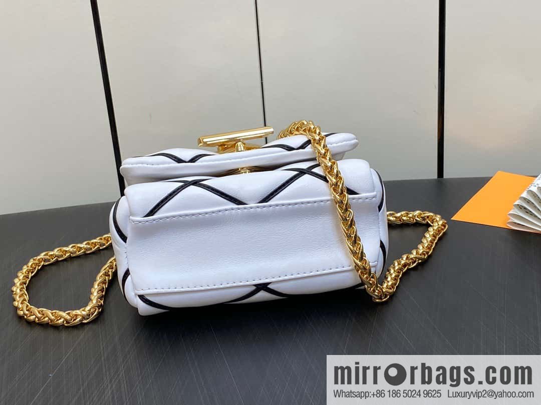 [Boutique‑grade] M82752 white M23526 M23762 full leather chain bag series PICO GO-14 handbag