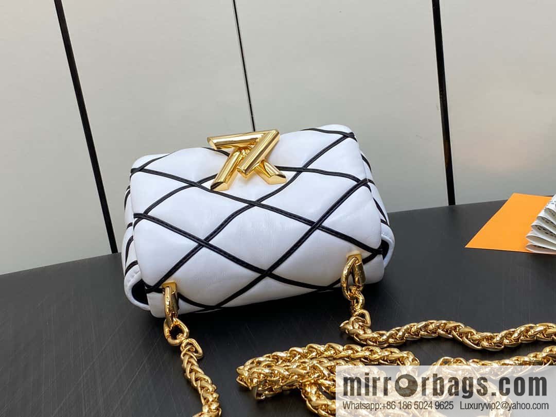 [Boutique‑grade] M82752 white M23526 M23762 full leather chain bag series PICO GO-14 handbag