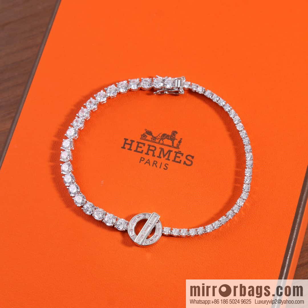 ❤️New ☑️ Hermès HERMES full diamond OT bracelet