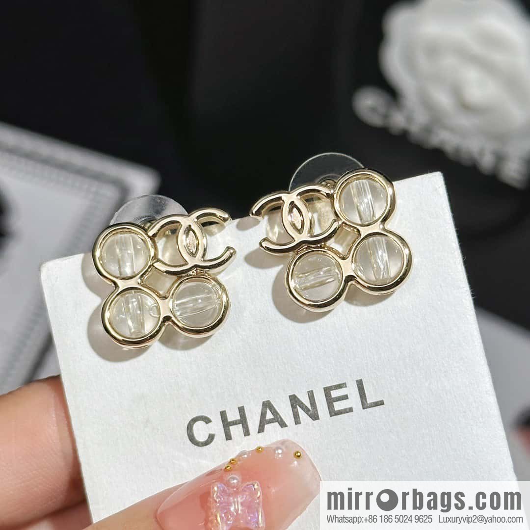 ❗️New ❗️ Chanel earrings ☀️ new ☑️ Chanel c1 double c Tian word earrings ☀️
