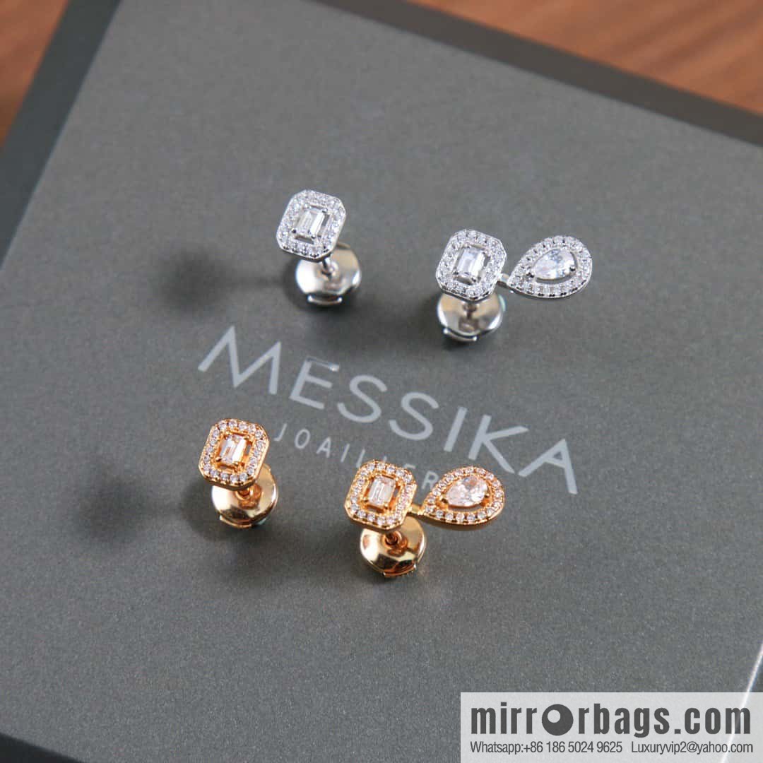 ☀️Messika MY TWIN Drop Rock Sugar Stud Earrings ☀️