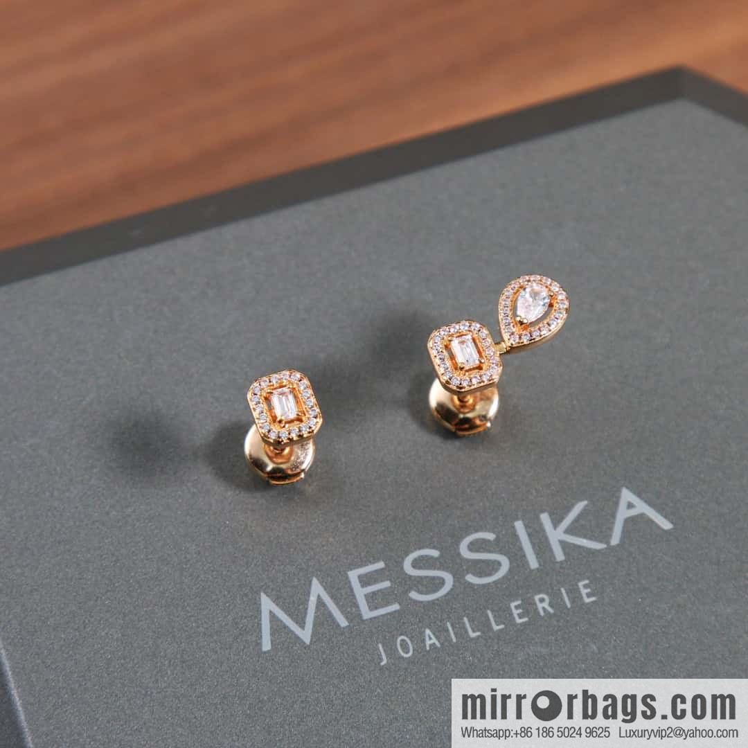 ☀️Messika MY TWIN Drop Rock Sugar Stud Earrings ☀️