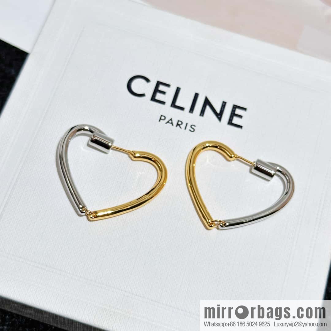 ❗️New ❗️ ☀️ original order ☀️ new ☑️ Celine simple wind peach heart love stud earrings ☀️