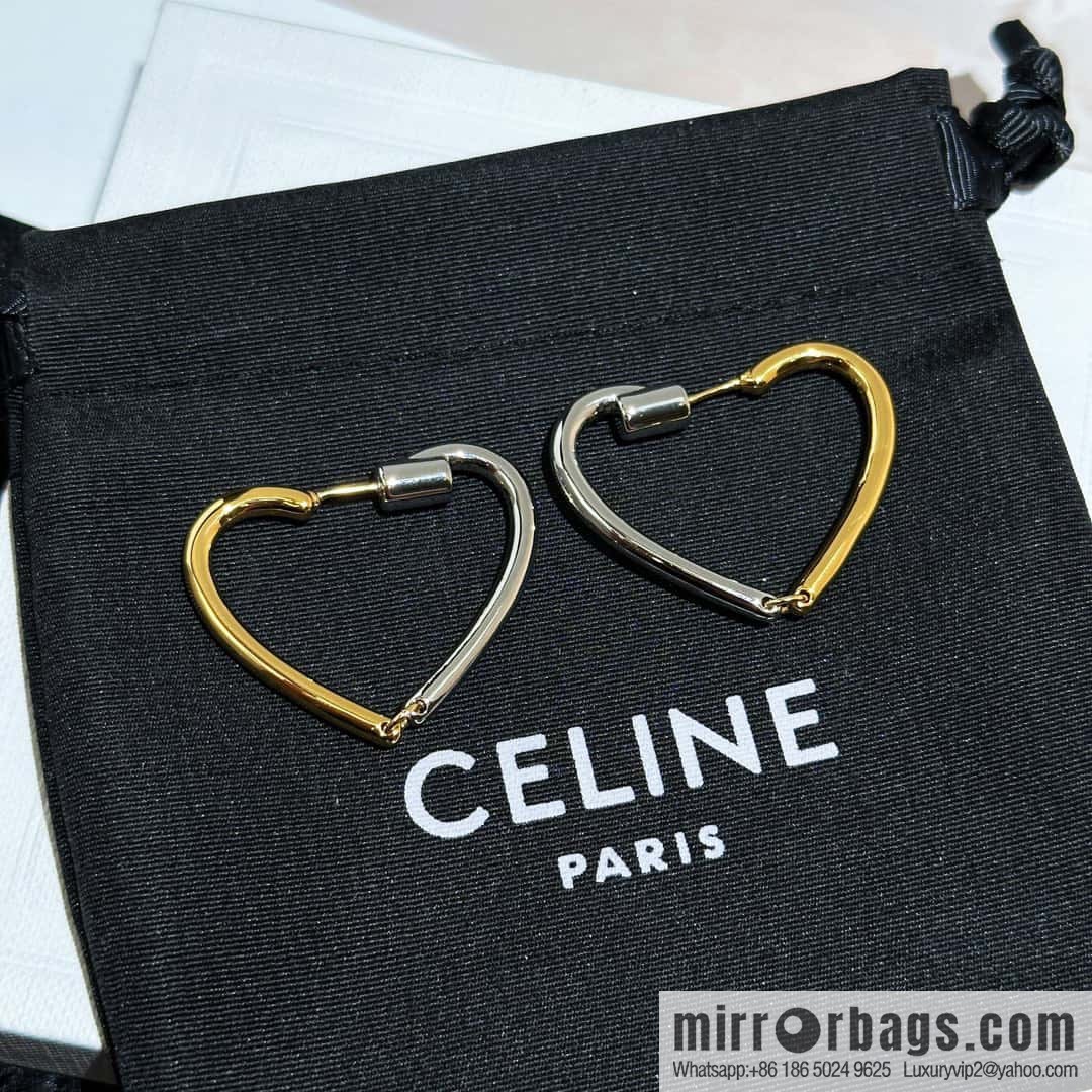❗️New ❗️ ☀️ original order ☀️ new ☑️ Celine simple wind peach heart love stud earrings ☀️