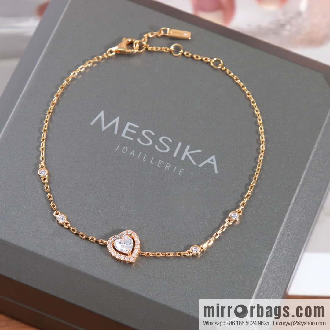 ☀️Messika JOY CEUR peach heart love diamond bracelet ☀️
