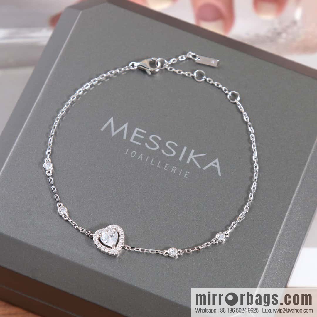 ☀️Messika JOY CEUR peach heart love diamond bracelet ☀️