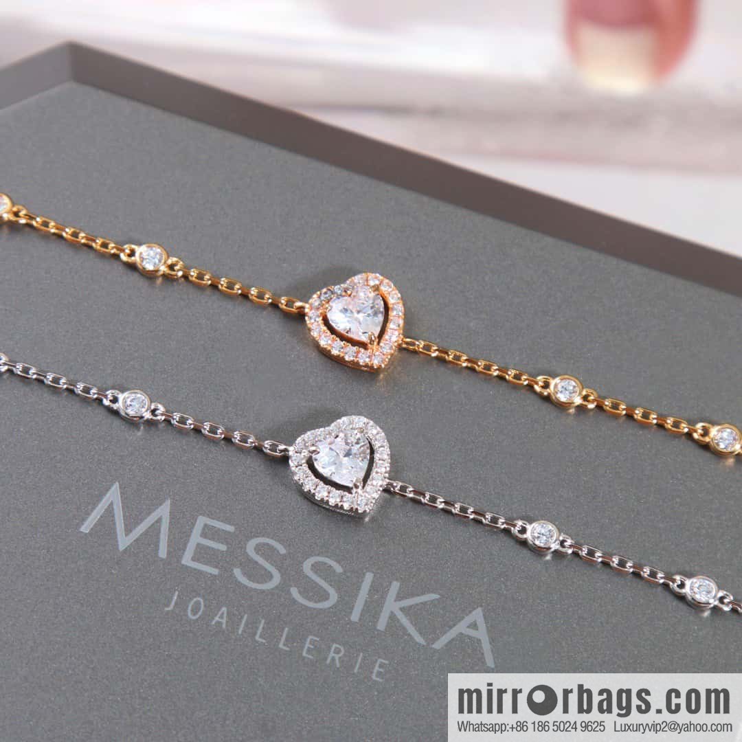 ☀️Messika JOY CEUR peach heart love diamond bracelet ☀️