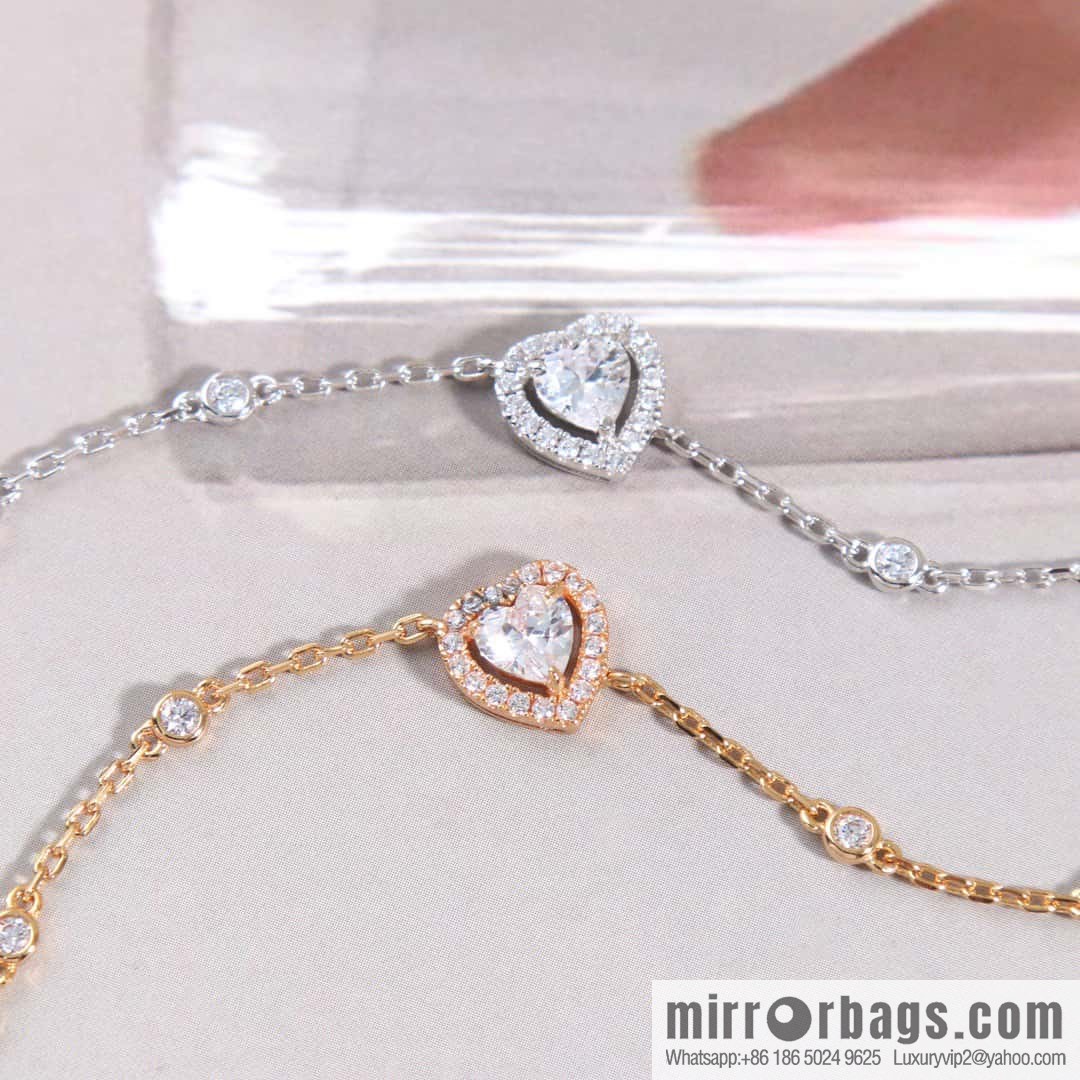 ☀️Messika JOY CEUR peach heart love diamond bracelet ☀️