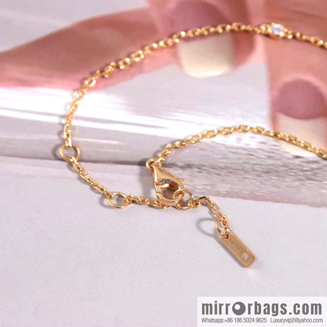 ☀️Messika JOY CEUR peach heart love diamond bracelet ☀️