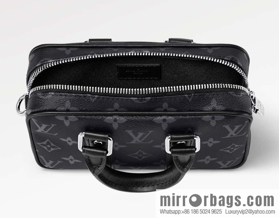 [Boutique‑grade] M82770 black flower mini men's bag briefcase series NANO PORTE DOCUMENTS VOYAGE handbag