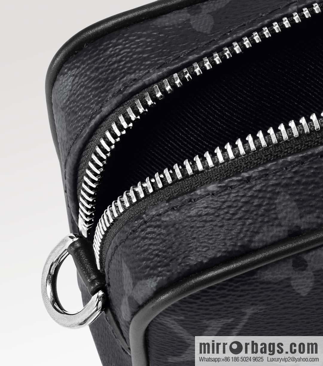 [Boutique‑grade] M82770 black flower mini men's bag briefcase series NANO PORTE DOCUMENTS VOYAGE handbag