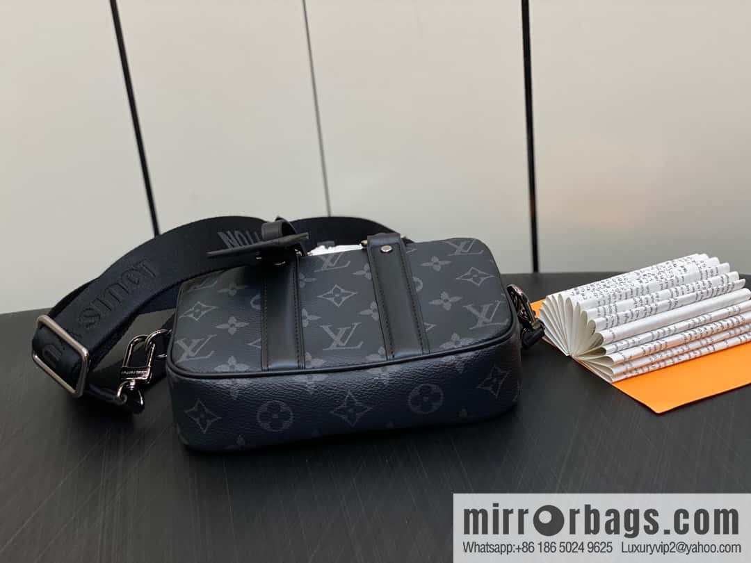 [Boutique‑grade] M82770 black flower mini men's bag briefcase series NANO PORTE DOCUMENTS VOYAGE handbag