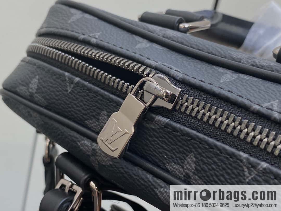 [Boutique‑grade] M82770 black flower mini men's bag briefcase series NANO PORTE DOCUMENTS VOYAGE handbag