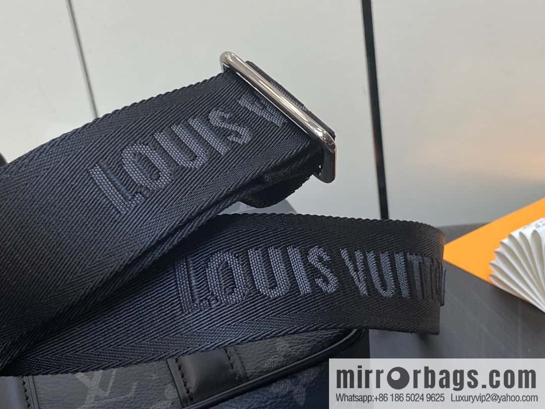 [Boutique‑grade] M82770 black flower mini men's bag briefcase series NANO PORTE DOCUMENTS VOYAGE handbag