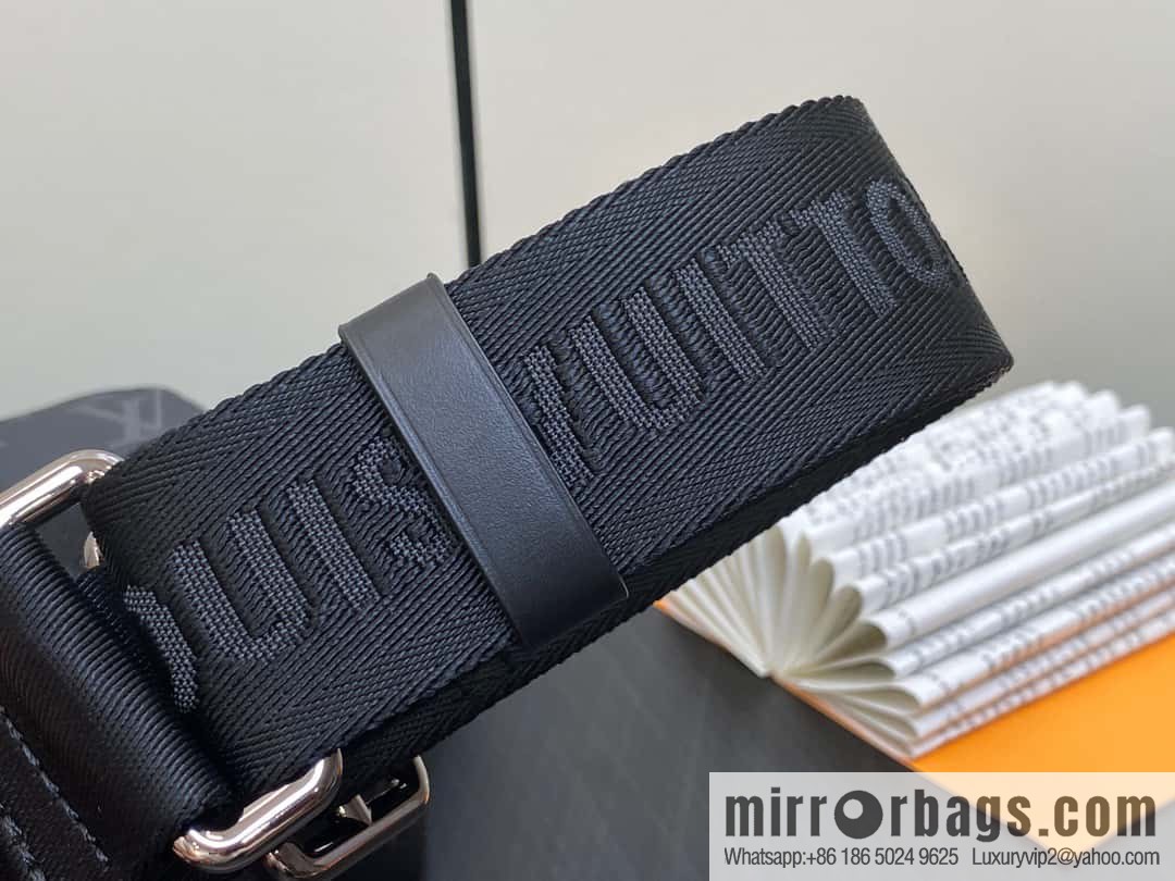[Boutique‑grade] M82770 black flower mini men's bag briefcase series NANO PORTE DOCUMENTS VOYAGE handbag