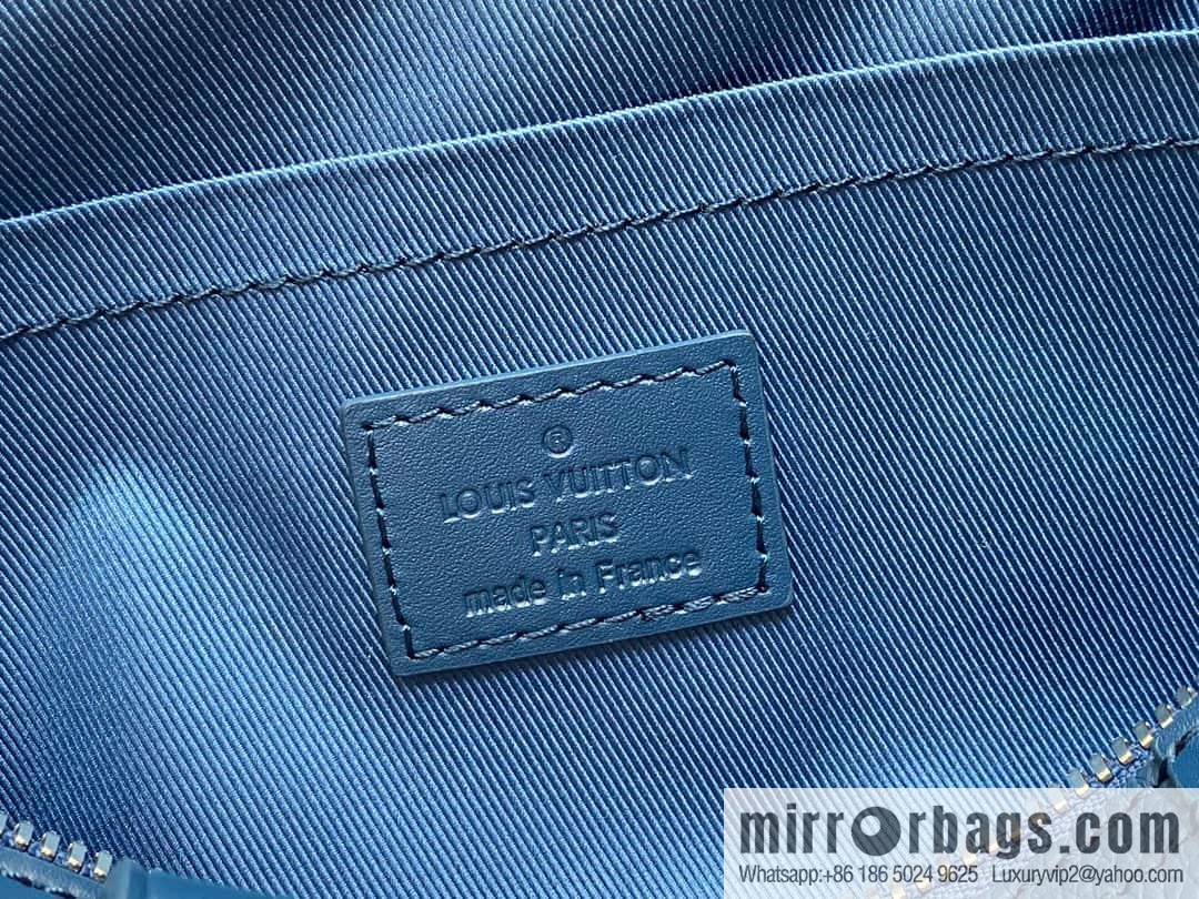 [Boutique‑grade] M23725 dark blue, full leather men's bag pillow bag series CITY KEEPALL AER handbag M22486 57082 M23725 City Keepall handbag