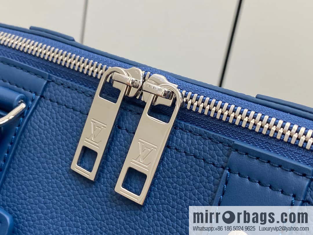 [Boutique‑grade] M23725 dark blue, full leather men's bag pillow bag series CITY KEEPALL AER handbag M22486 57082 M23725 City Keepall handbag