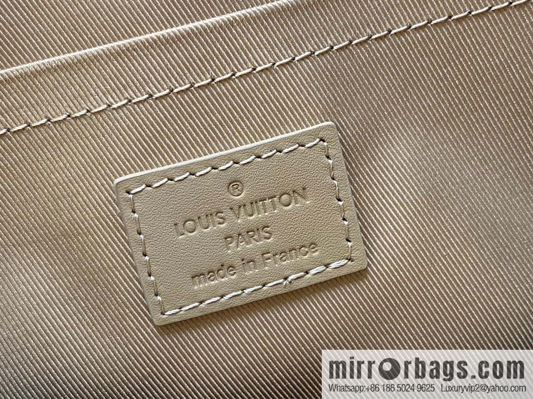 [Boutique‑grade] M23725 apricot, full leather men's bag pillow bag series CITY KEEPALL AER handbag M22486 57082 M23725 City Keepall handbag