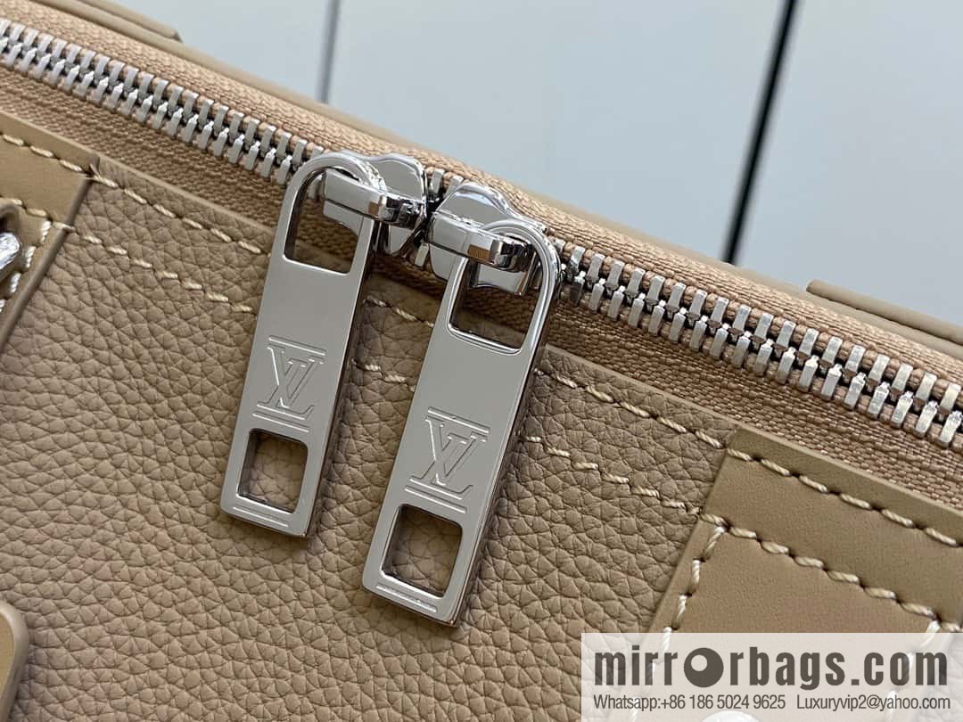 [Boutique‑grade] M23725 apricot, full leather men's bag pillow bag series CITY KEEPALL AER handbag M22486 57082 M23725 City Keepall handbag