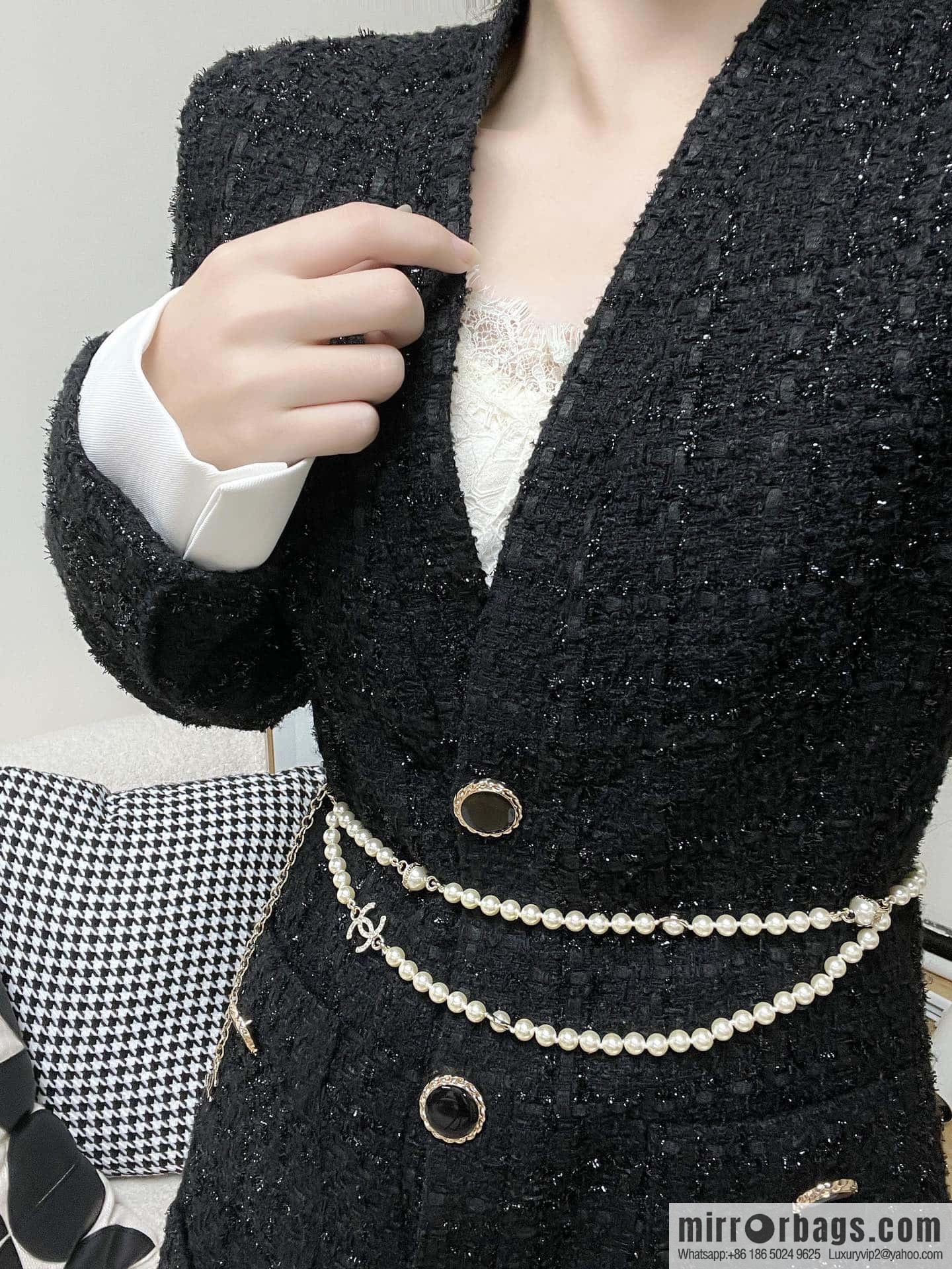 ❗️New ❗️ Chanel belt belt ☀️ new ☑️ Chanel double c pearl belt belt ☀️