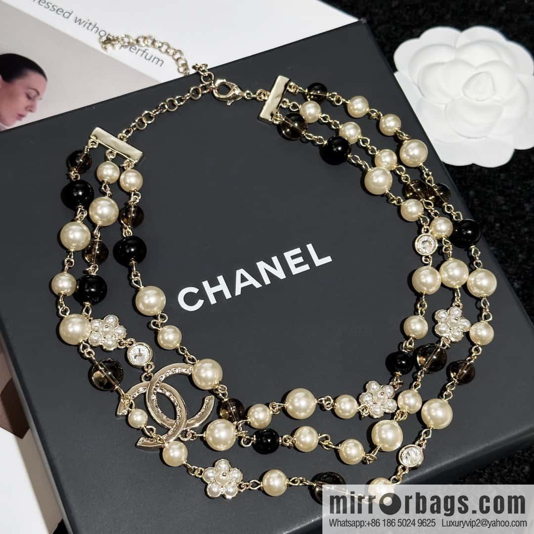 ❗️New ❗️ Chanel necklace ☀️ new ☑️ Chanel triple double c pearl necklace ☀️