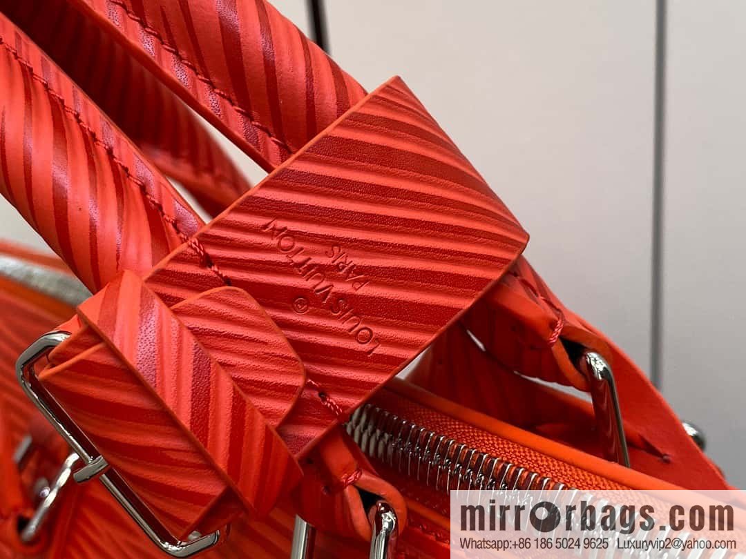 [Boutique‑grade] M23721 red epi full leather travel bag series, this Keepall Bandoulière 50 handbag
