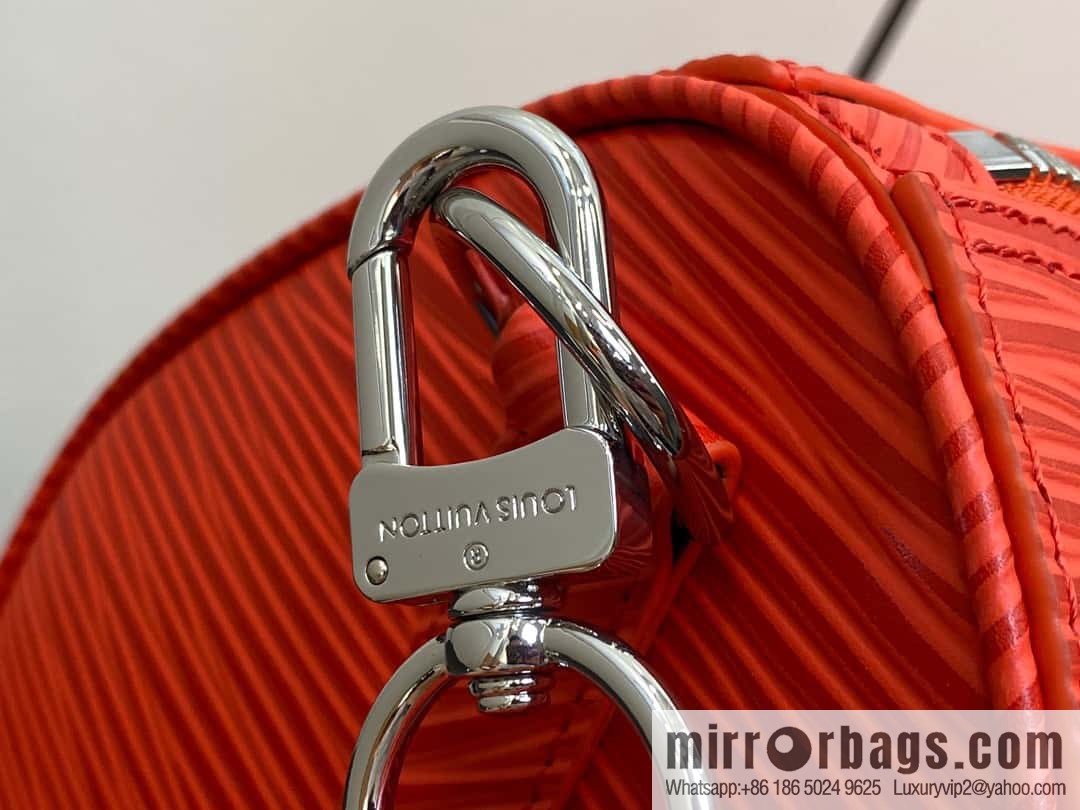 [Boutique‑grade] M23721 red epi full leather travel bag series, this Keepall Bandoulière 50 handbag