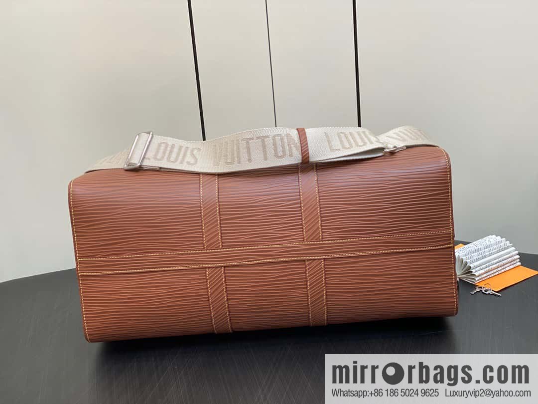 [Boutique‑grade] M23721 brown epi full leather travel bag series, this Keepall Bandoulière 50 handbag