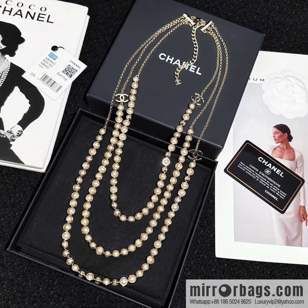 ❗️New ❗️ Chanel belt belt chain ☀️ new ☑️ Chanel double c three-layer pearl belt chain belt ☀️