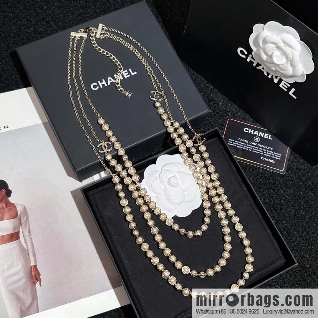 ❗️New ❗️ Chanel belt belt chain ☀️ new ☑️ Chanel double c three-layer pearl belt chain belt ☀️