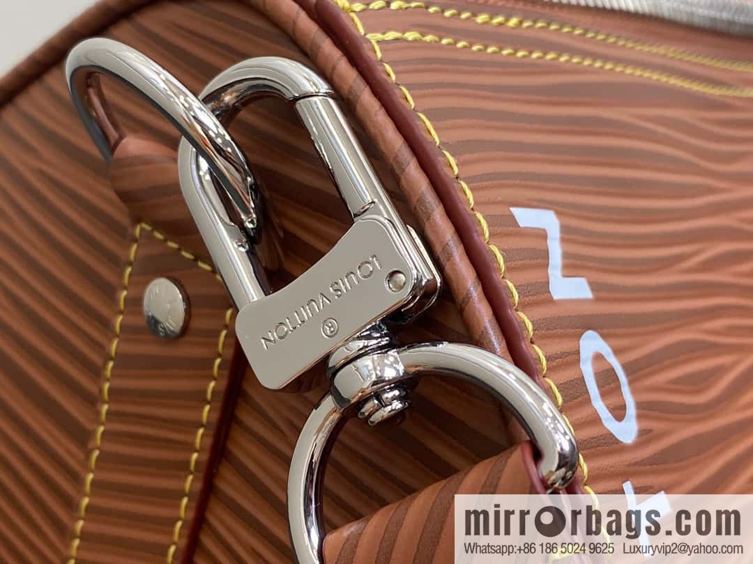[Boutique‑grade] M23721 brown epi full leather travel bag series, this Keepall Bandoulière 50 handbag
