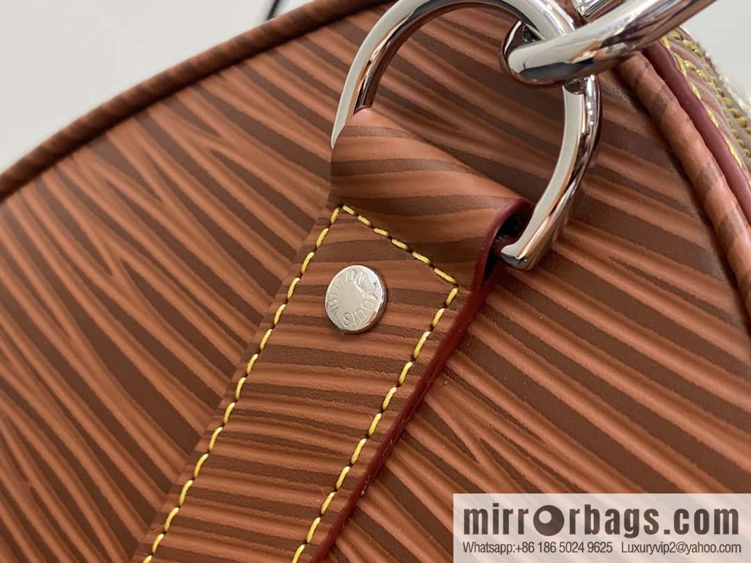 [Boutique‑grade] M23721 brown epi full leather travel bag series, this Keepall Bandoulière 50 handbag