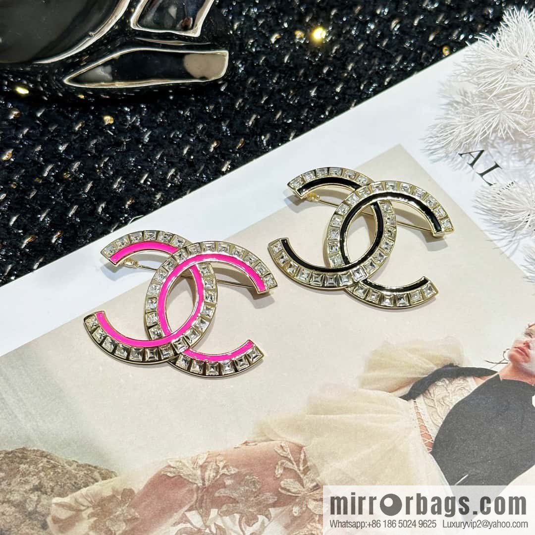 ☀️New ☑️ Chanel Double C Drip Diamond Brooch