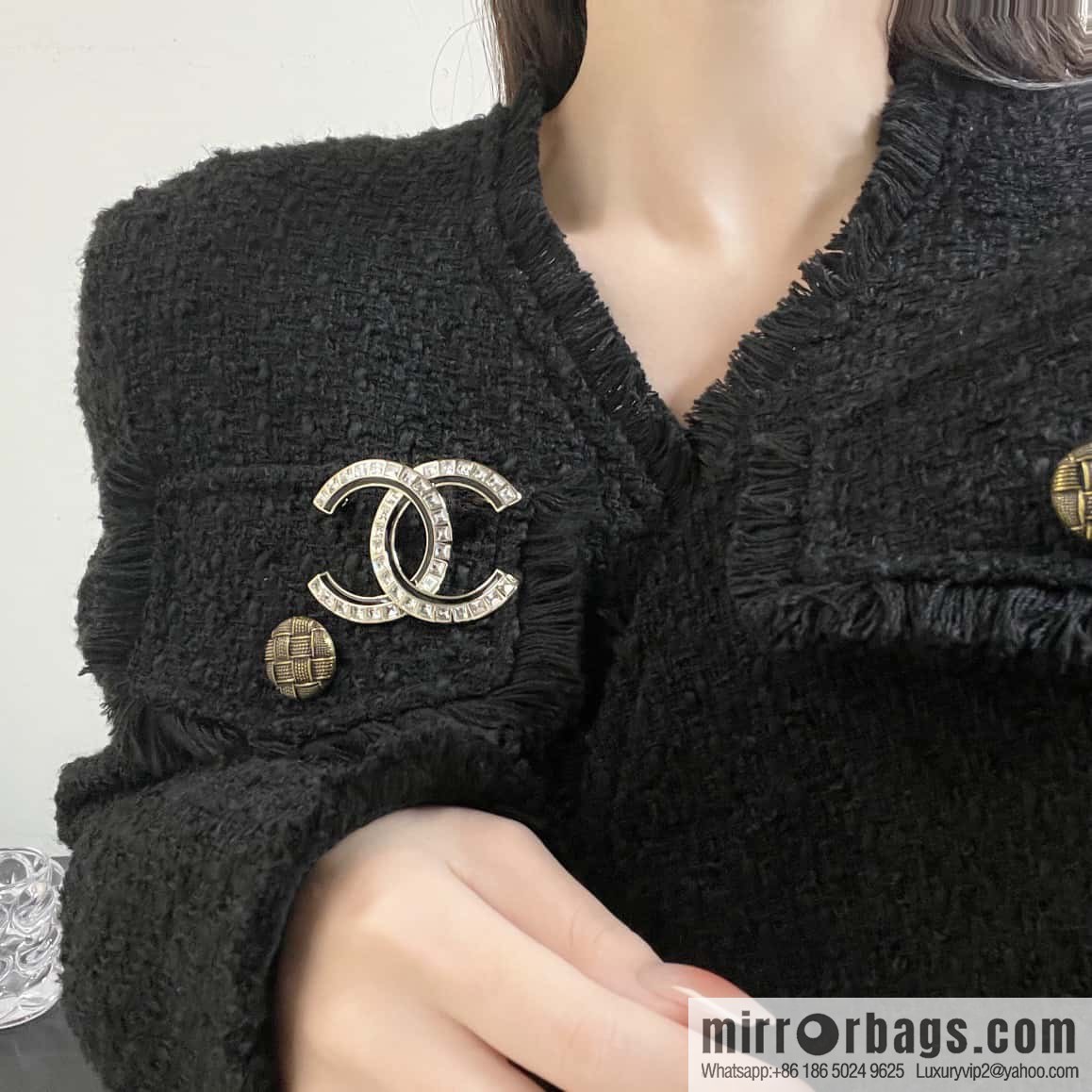 ☀️New ☑️ Chanel Double C Drip Diamond Brooch