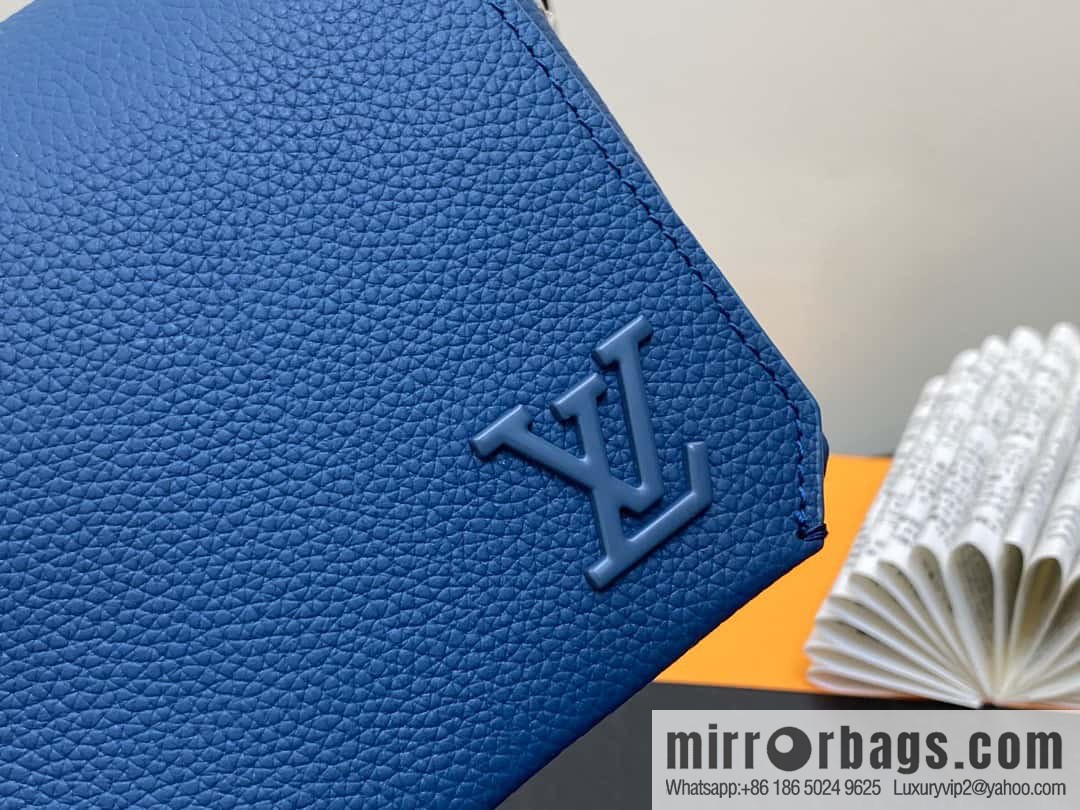 [Boutique‑grade] M82804 dark blue, full leather men's bag messenger bag series, new FASTLINE WEARABLE WALLET handbag in autumn and winter