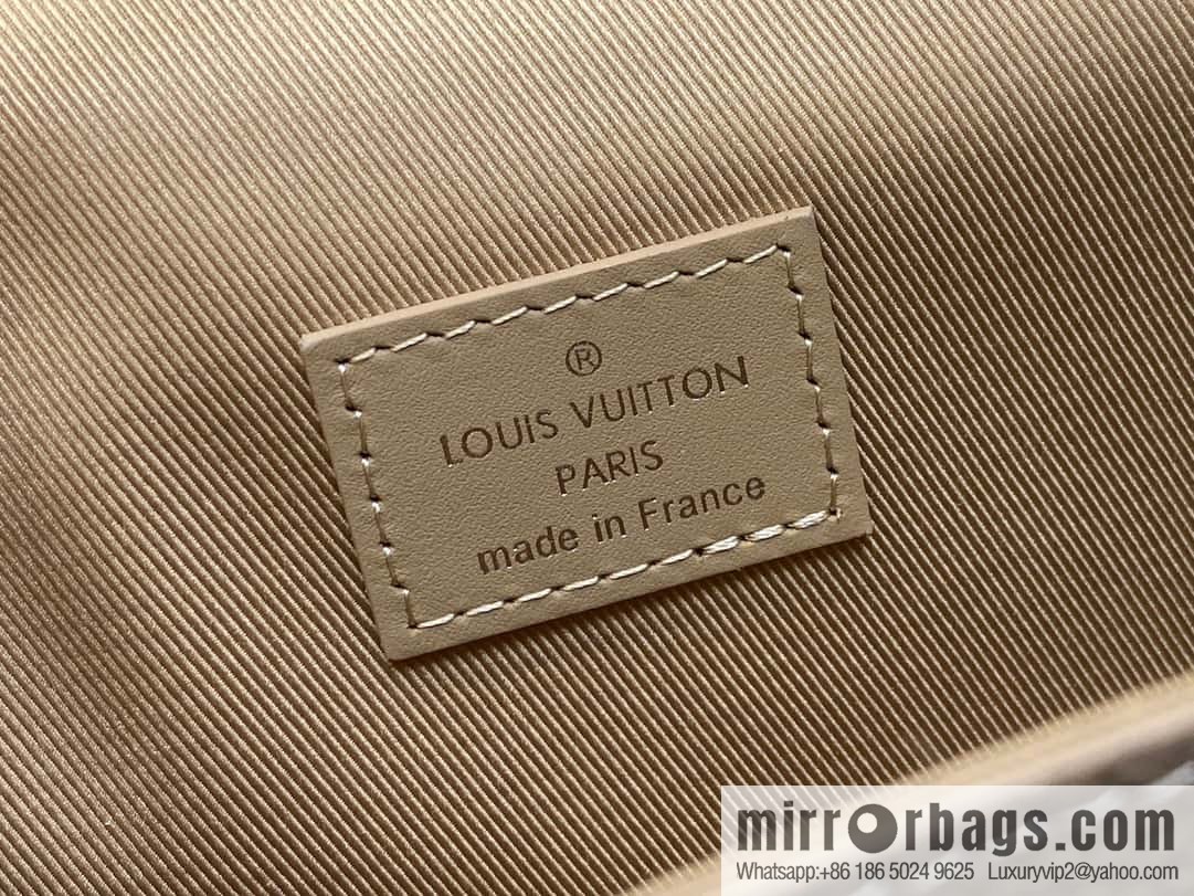 [Boutique‑grade] M82804 apricot, full leather men's bag messenger bag series, new FASTLINE WEARABLE WALLET handbag in autumn and winter