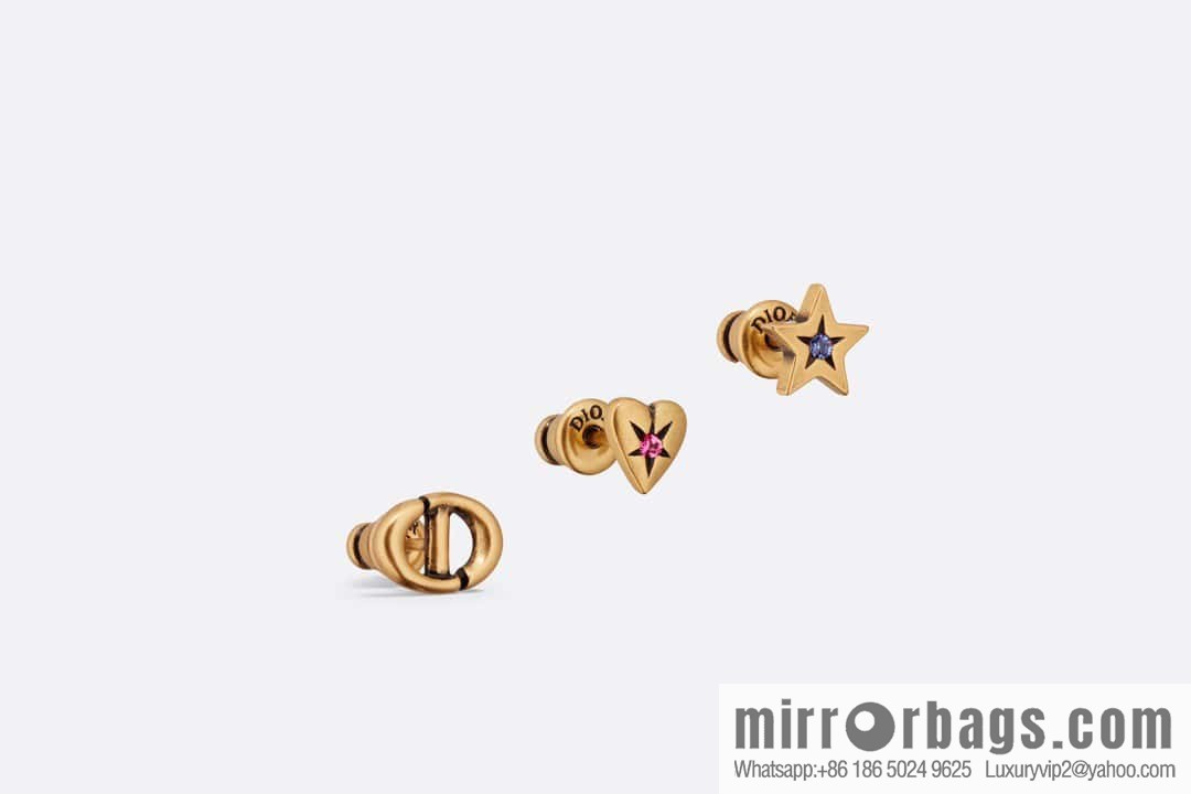 New ☑️ Dior love CD pentagram three-piece stud earrings