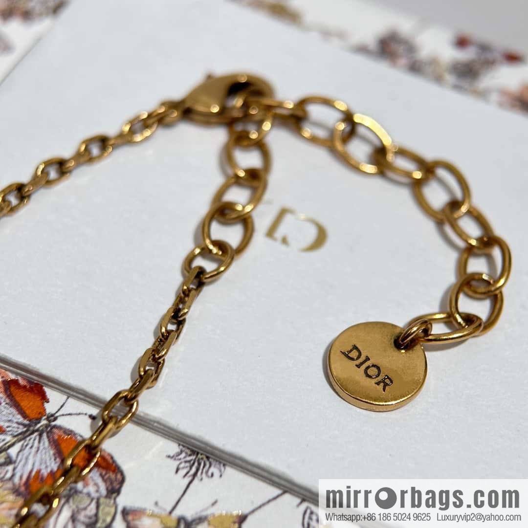 New ☑️ Dior peach heart love CD necklace