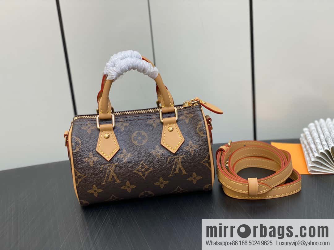 [Premium‑quality] M82624 silk screen, Christmas mini pillow bag 16cm speedy series Nano Speedy handbag