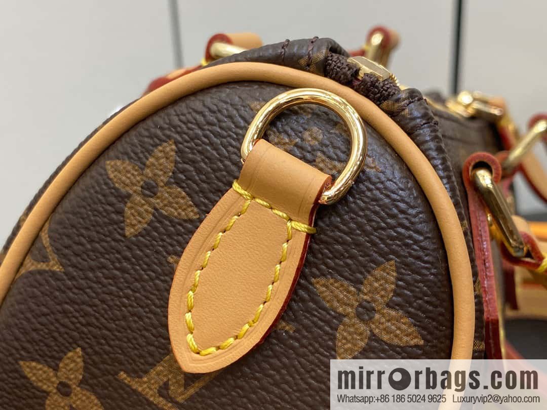 [Premium‑quality] M82624 silk screen, Christmas mini pillow bag 16cm speedy series Nano Speedy handbag