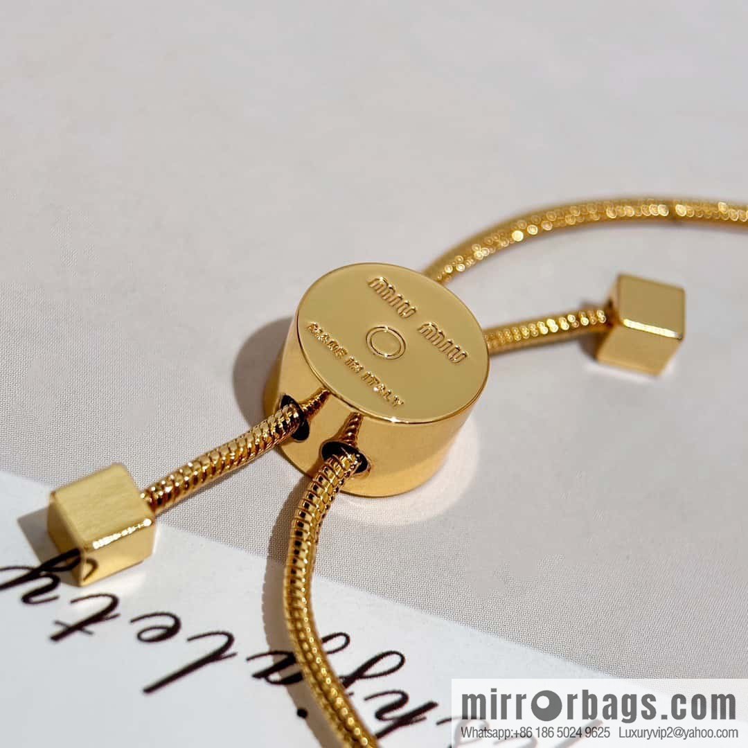 ❗️New ❗️ MIUMIU stud earrings MIU MIU Miu square letter pearl necklace