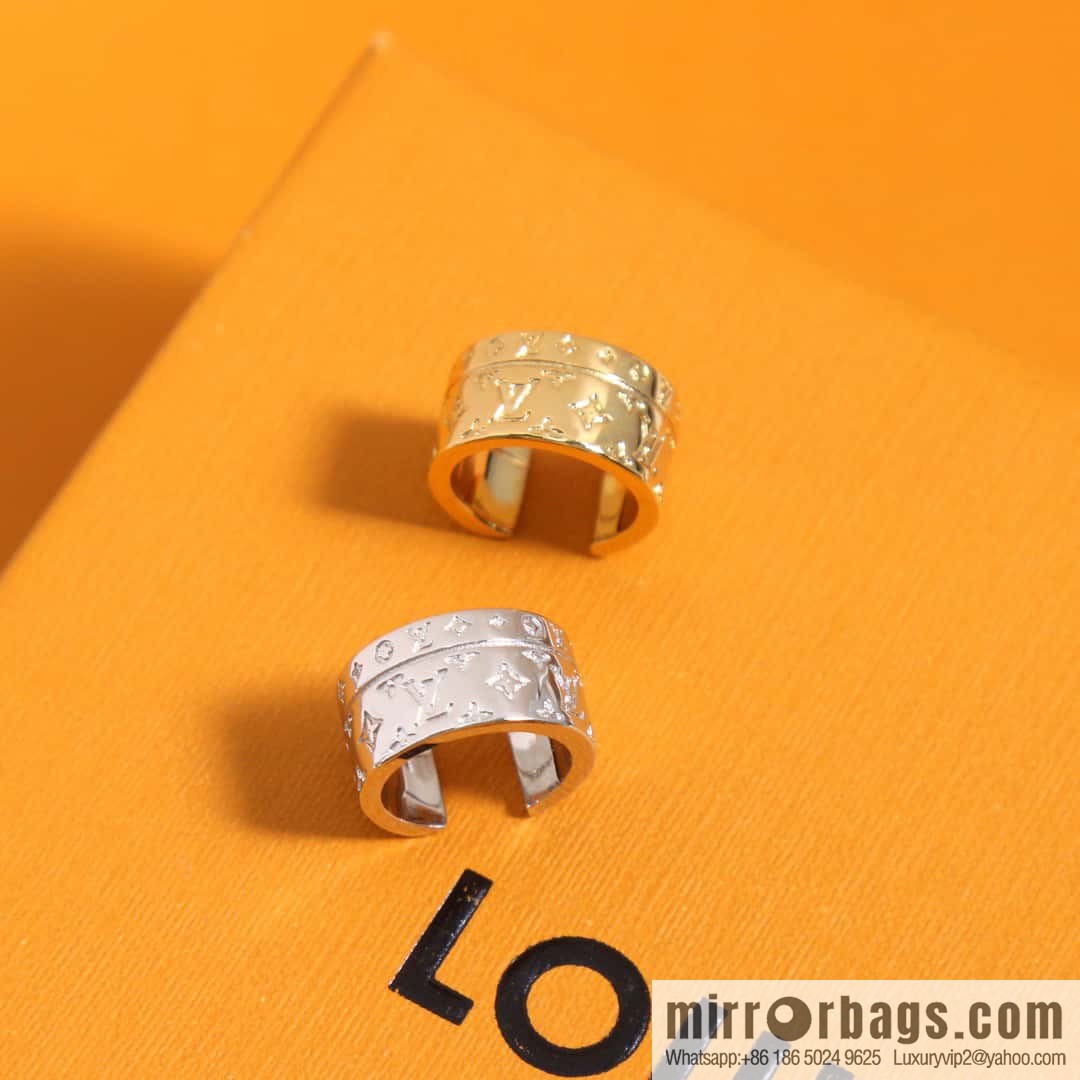 [Two-piece set] ☀ Louis Vuitton NANOGRAM ear bone clip ear clip set ☀