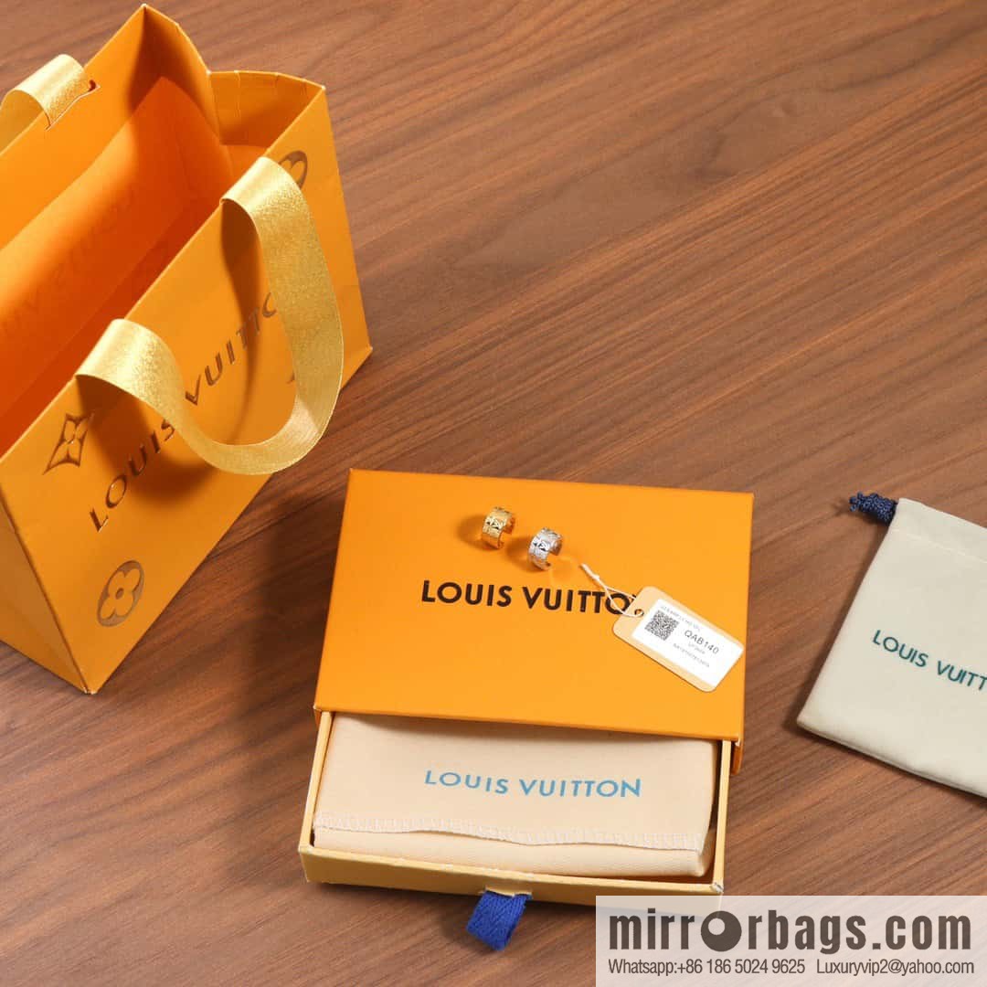 [Two-piece set] ☀ Louis Vuitton NANOGRAM ear bone clip ear clip set ☀