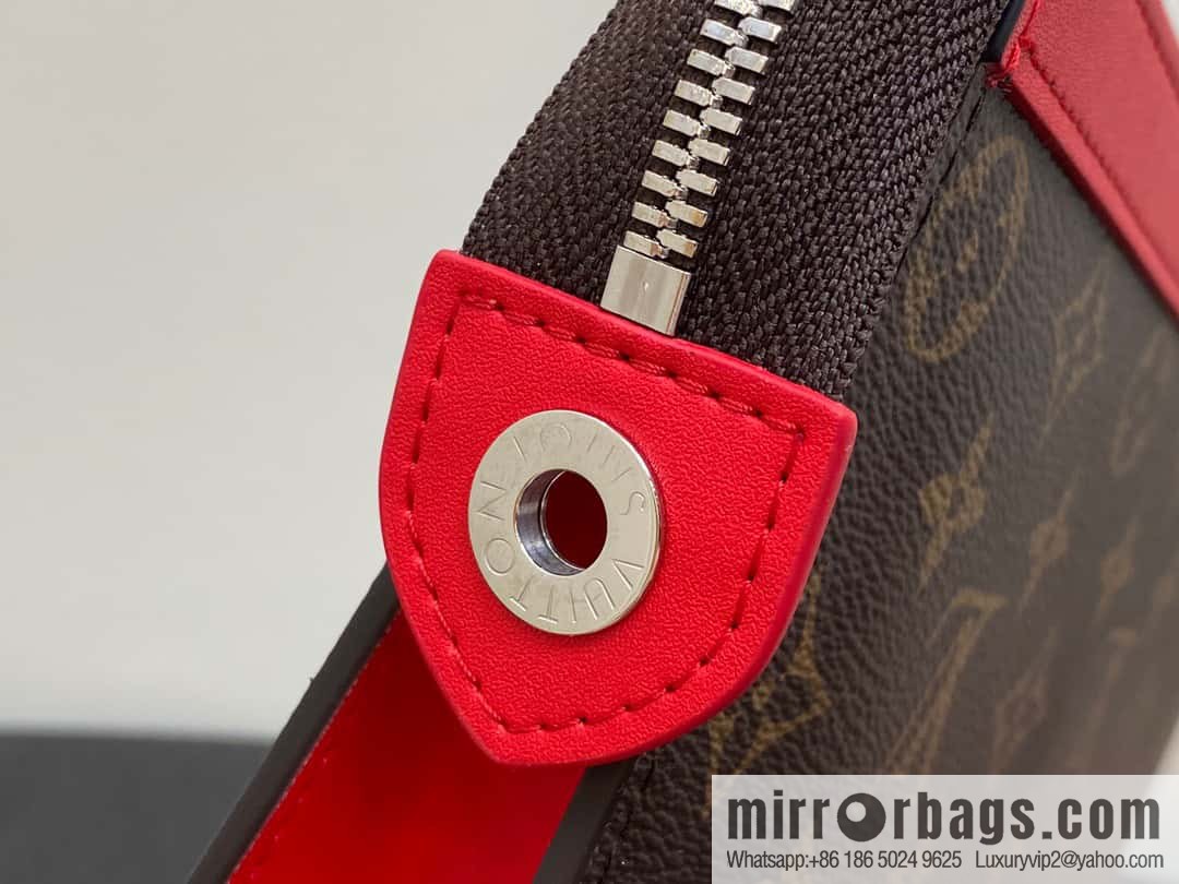 [Premium‑quality] M61692 monogram red M82857 clutch bag series Pochette Voyage medium handbag