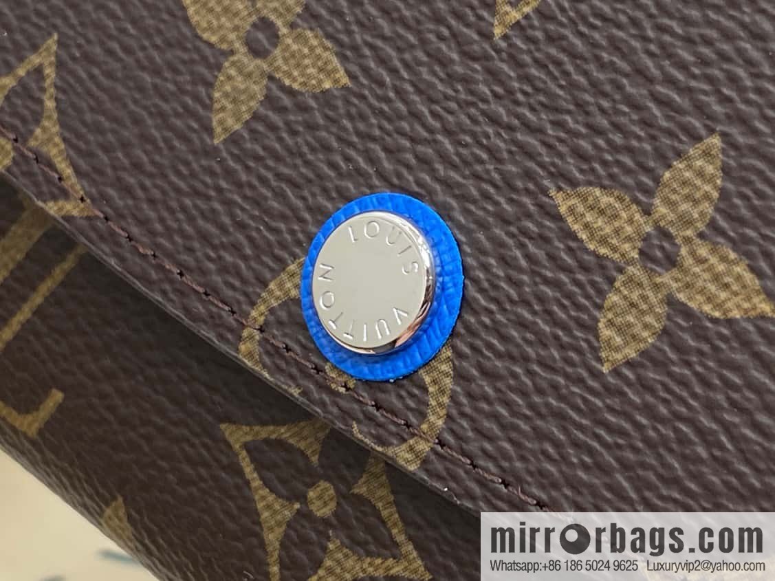 [Premium‑quality] M82919 monogram blue, flip wallet series Emilie wallet m82919 m82920