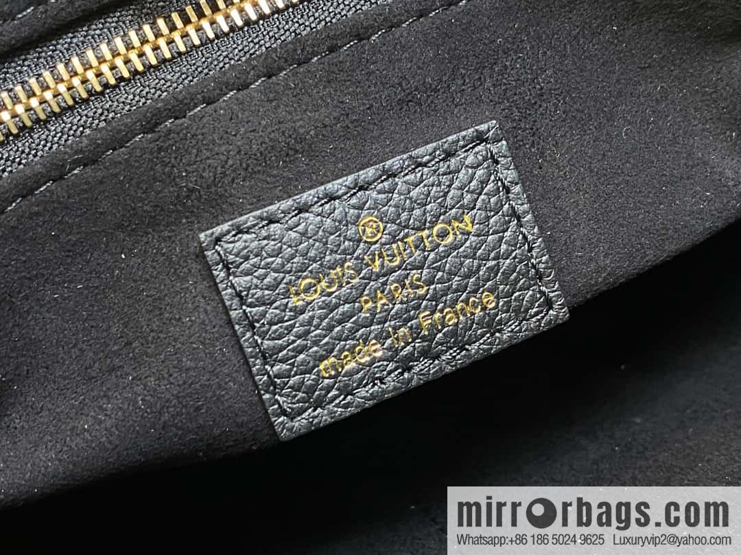 [Premium‑quality] M46733 black full leather willow nail square bag series ONTHEGO small handbag