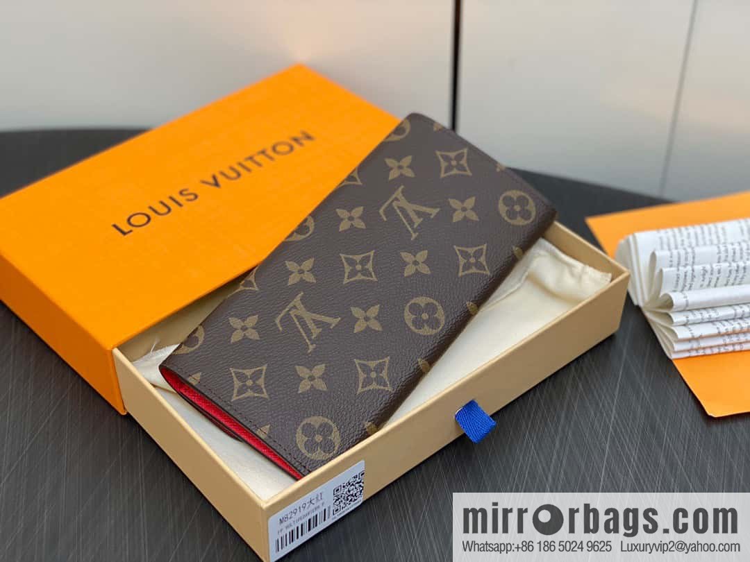 [Premium‑quality] M82919 monogram red, flip wallet series Emilie wallet m82919 m82920