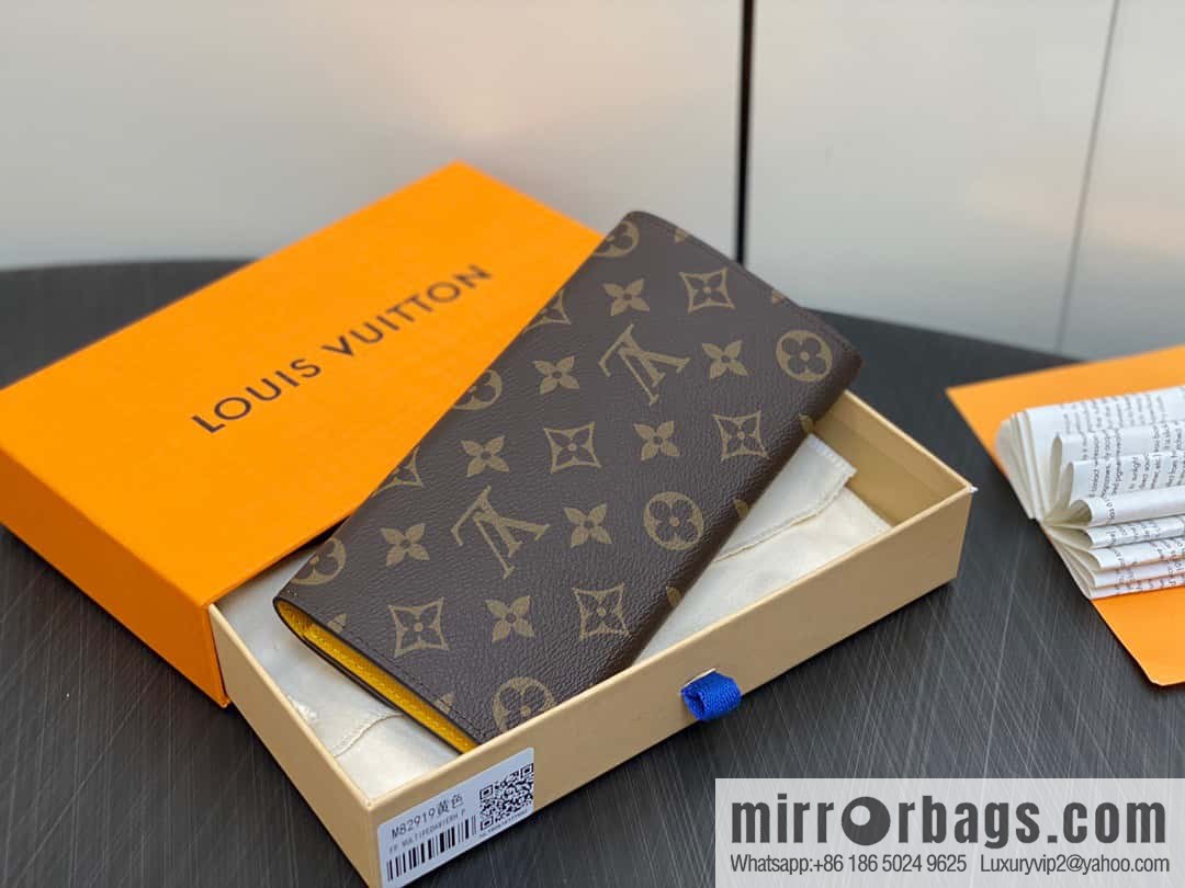 [Premium‑quality] M82919 monogram yellow, flip wallet series Emilie wallet m82919 m82920